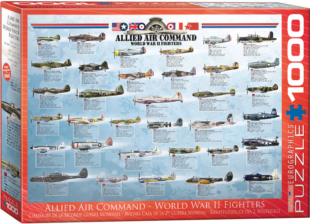 EuroGraphics Puzzles Allied Air Command-World War II Fighters