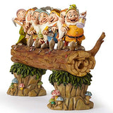Disney Traditions by Jim Shore Snow White and the Seven Dwarfs Heigh-ho Stone Resin Figurine, 8.25"