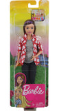 Barbie Dreamhouse Adventures Skipper Doll, approx. 11-inch, Brunette in Plaid Shirt and Black Pants, Gift for 3 to 7 Year Olds