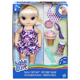 BABY ALIVE MAGICAL SCOOPS BABY: Blonde Baby Doll with Dress and Accessories: Ice Cream Cone, Scooper, Comb and More, Perfect Toy For 3 Year Old Girls and Boys and Up