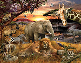 Springbok's 400 Piece Family Jigsaw Puzzle Wild Savanna