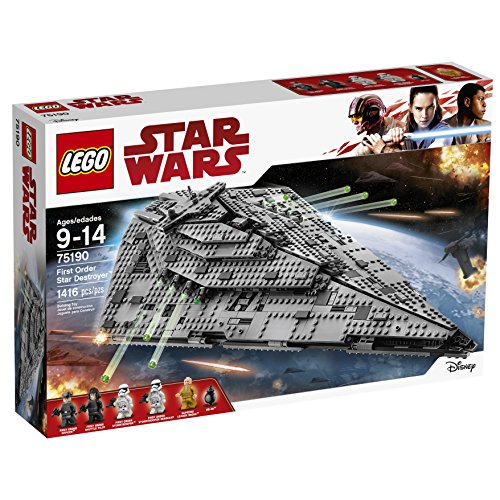 LEGO Star Wars First Order Star Destroyer 75190 Building Kit 1416 Piece