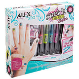 Alex Spa Sketch It Nail Pens Salon Girls Fashion Activity