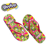Shopkins Girls Flip Flops with Jelly Straps in Apple, Size 13/1 US Little Kid