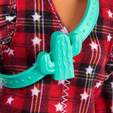 Barbie Fashionistas Doll #157, Curvy with Lavender Hair Wearing Red Plaid Dress, White Cowboy Boots & Teal Cross-Body Cactus Bag, Toy for Kids 3 to 8 Years Old