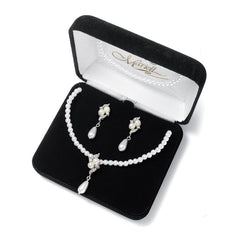 3-Pc. Bridal Pearl Pendant Set 654BS-3-W-S