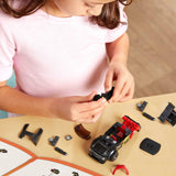 Mega Hot Wheels ’16 Cadillac ATS-V R Real Racecar Building Set with 90 Pieces with Micro Figure Driver Figure, Toy Gift Set for Ages 5 and up