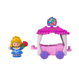 Bundle of 2 |Fisher-Price Little People Disney Princess Parade (Aurora & Fairy Godmothers + Belle & Chip's Float)