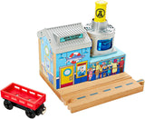 Fisher Price Wooden Railway Shark Food Delivery Train DFW93