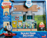 Fisher Price Wooden Railway Shark Food Delivery Train DFW93
