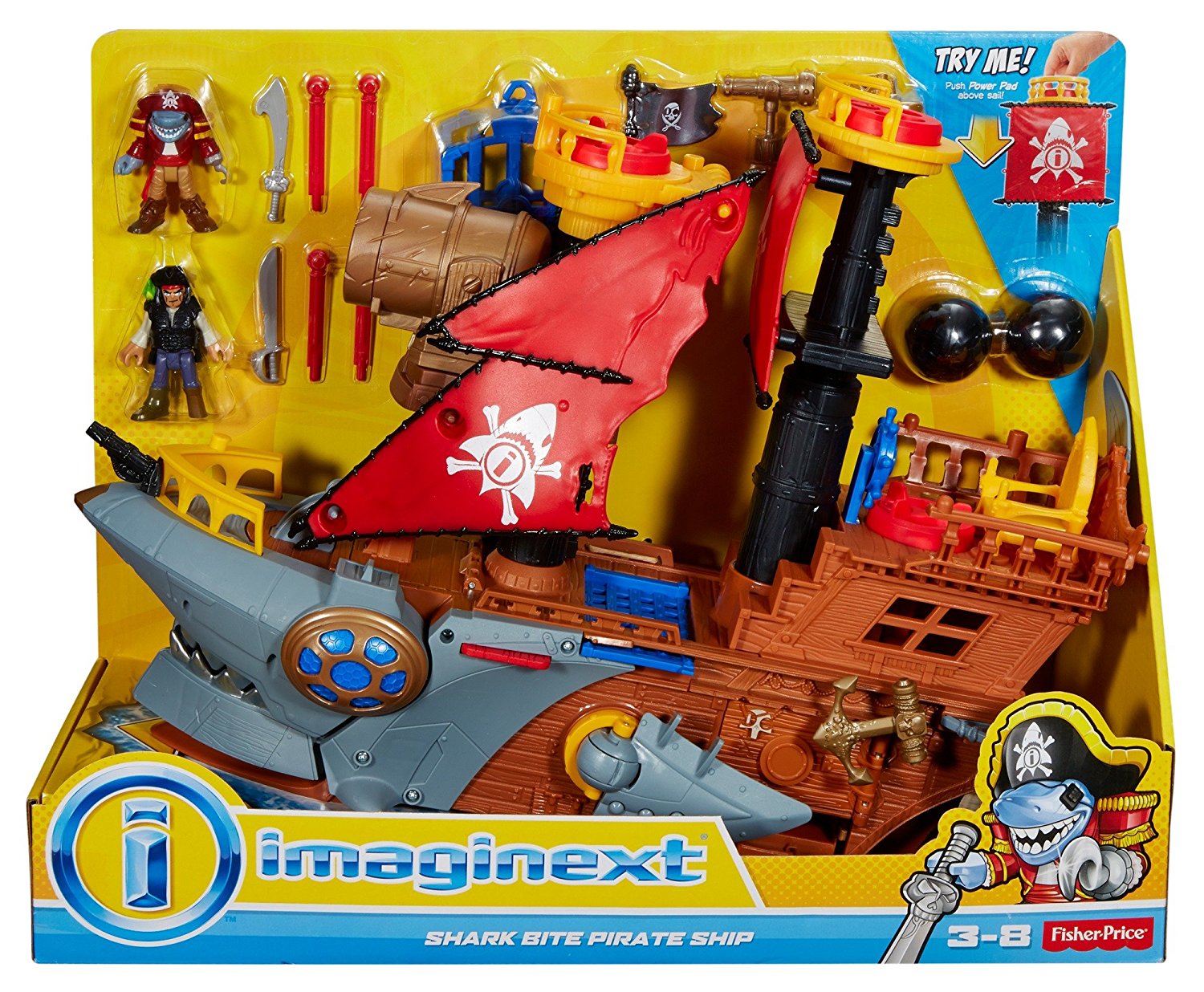 Fisher Price Imaginext® Shark Bite Pirate Ship DHH61