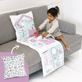 Sago Mini 2-in-1 Fold Up Pillow Playset, Robin’s Doll House with Plush Accessories for Toddlers