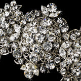 Silver Clear Barrette 8337