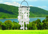 Woodstock Capiz Solar Chime - White C713