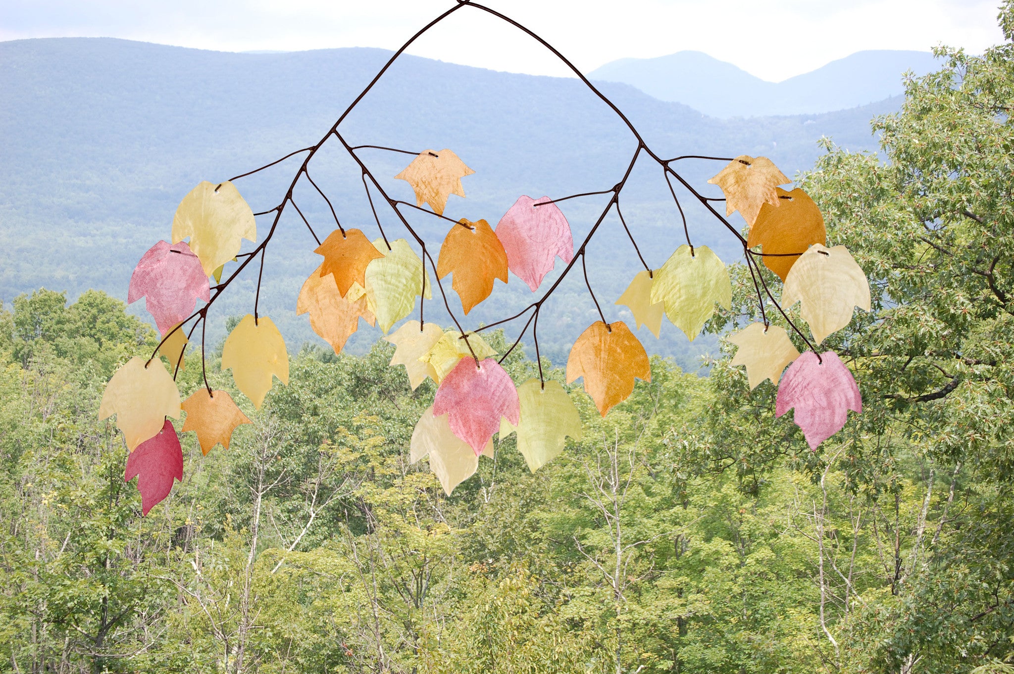 Woodstock Autumn Leaves Capiz Chime C721