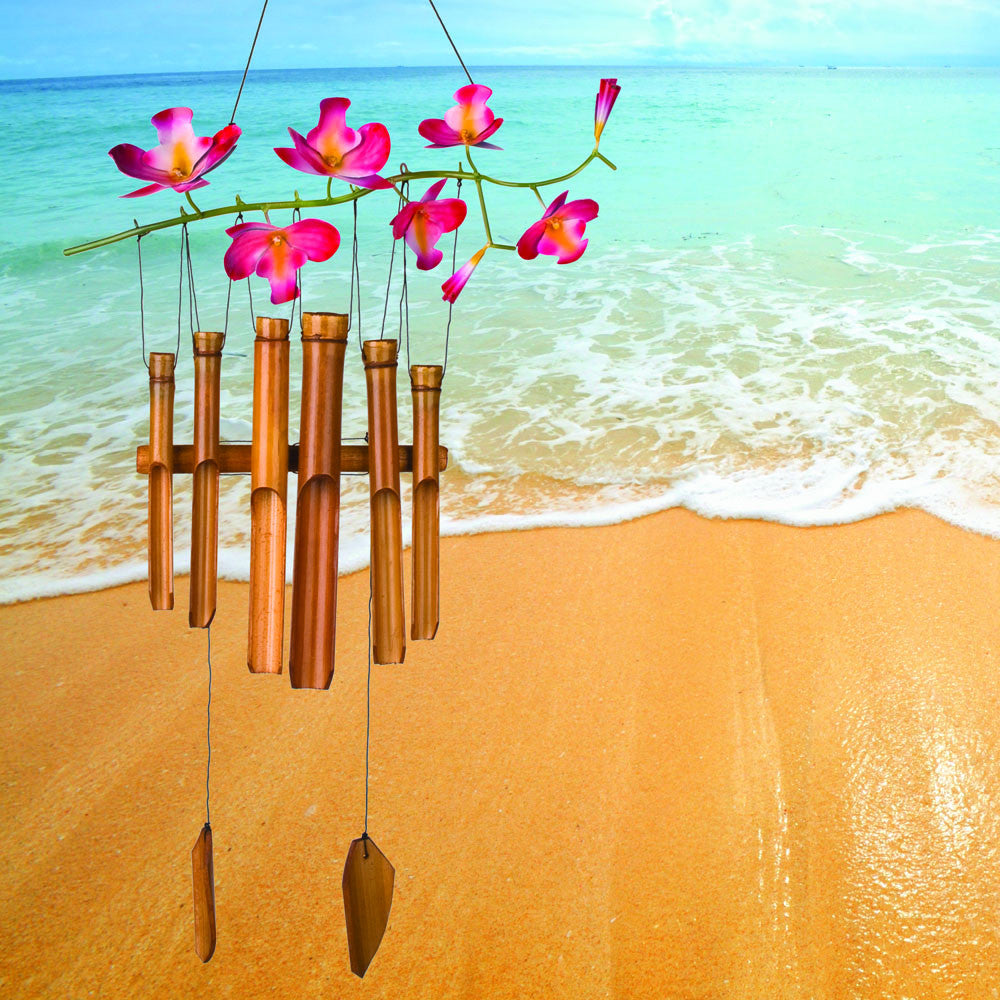 Woodstock Cherry Blossom Bamboo Chime CHERRY