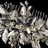 Vintage Crystal Vine Bridal Comb 560