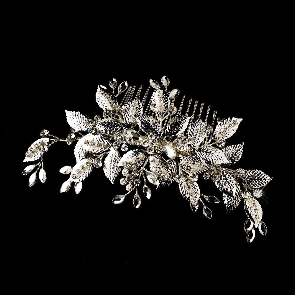 Vintage Crystal Vine Bridal Comb 560