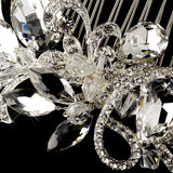 Beautiful Crystal Vintage Swirl Inspired Wedding Bridal Hair Comb 586