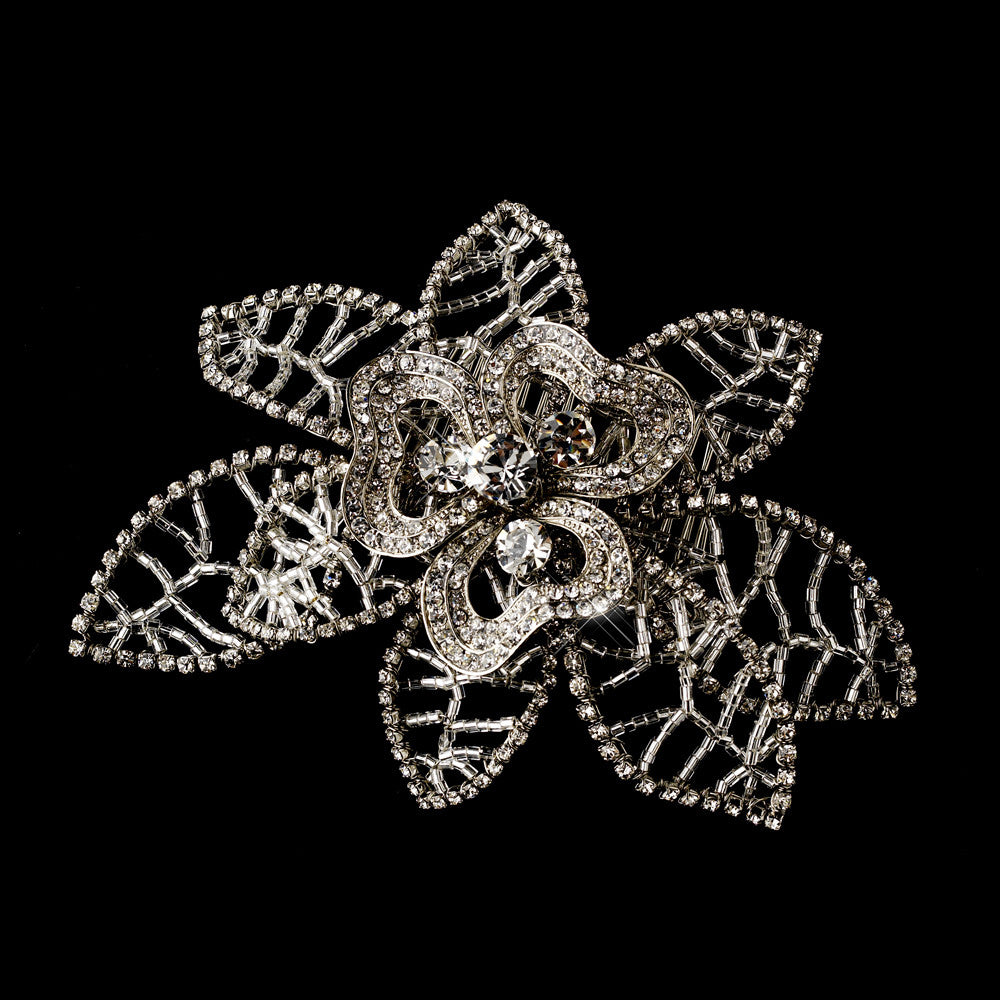 Antique Silver Comb 596