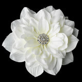 Elegant Rhinestone Jeweled Royal Gerber Flower Hair Clip - Clip 417