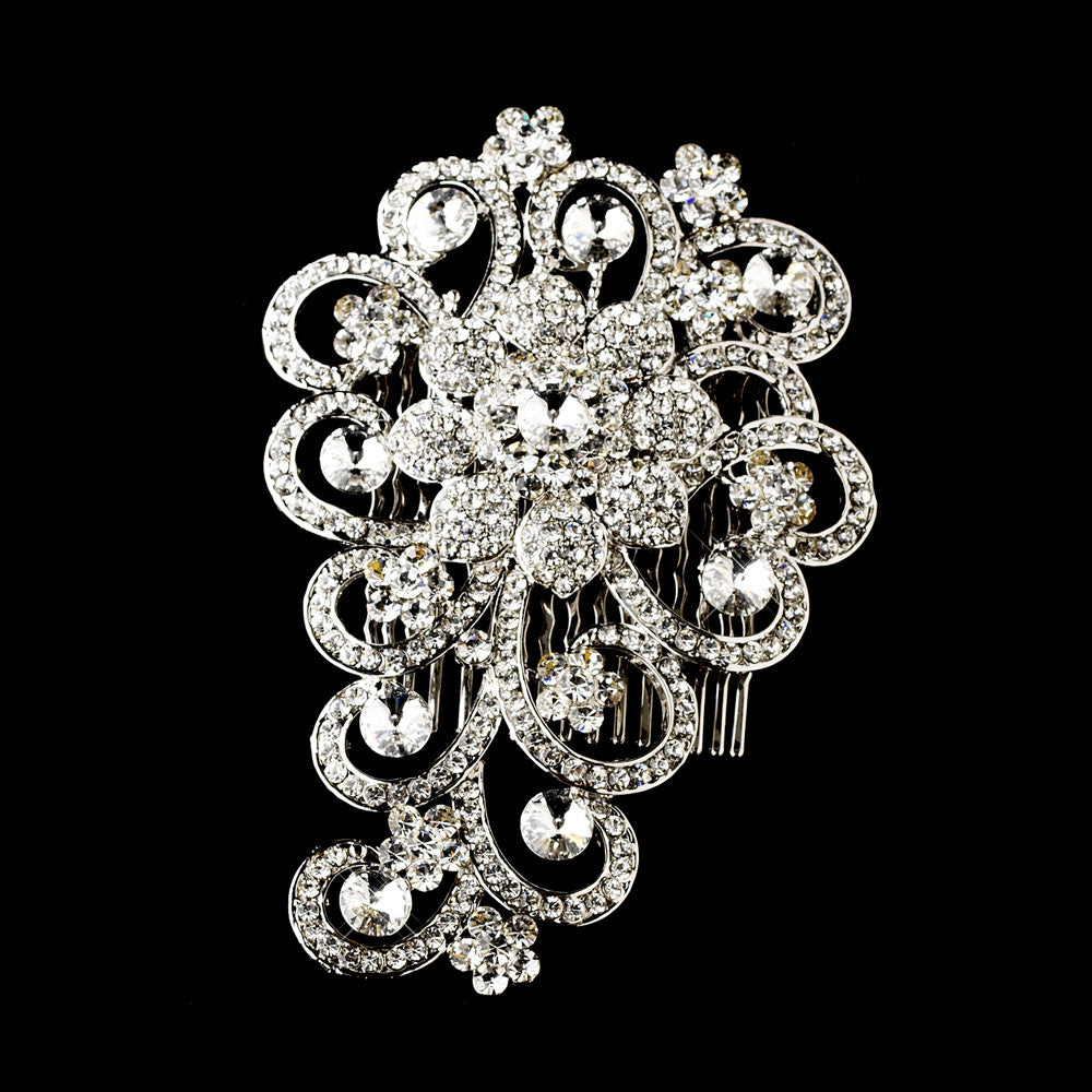 Antique Silver Comb 402