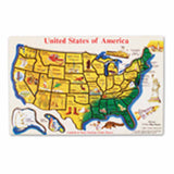USA Map 45pc Wood Puzzle, jigsaw puzzles