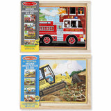 Vehicles and Construction Wood Puzzle 96pc