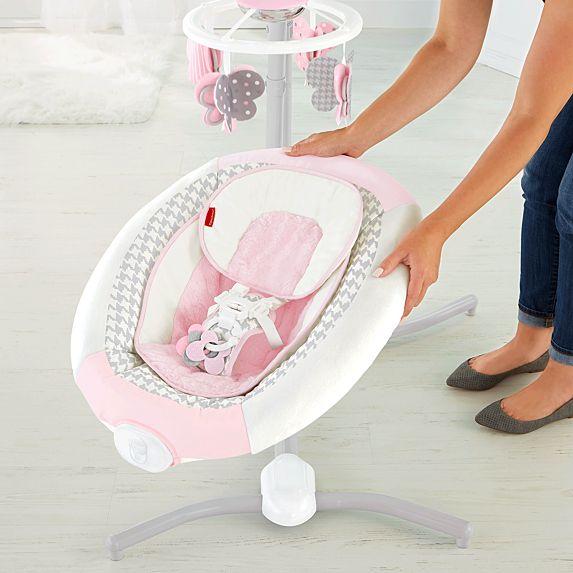 Fisher price deluxe cradle n swing butterfly best sale friends