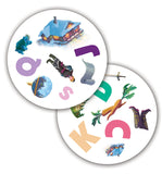 Blue Orange Spot it! Disney Frozen - Alphabet