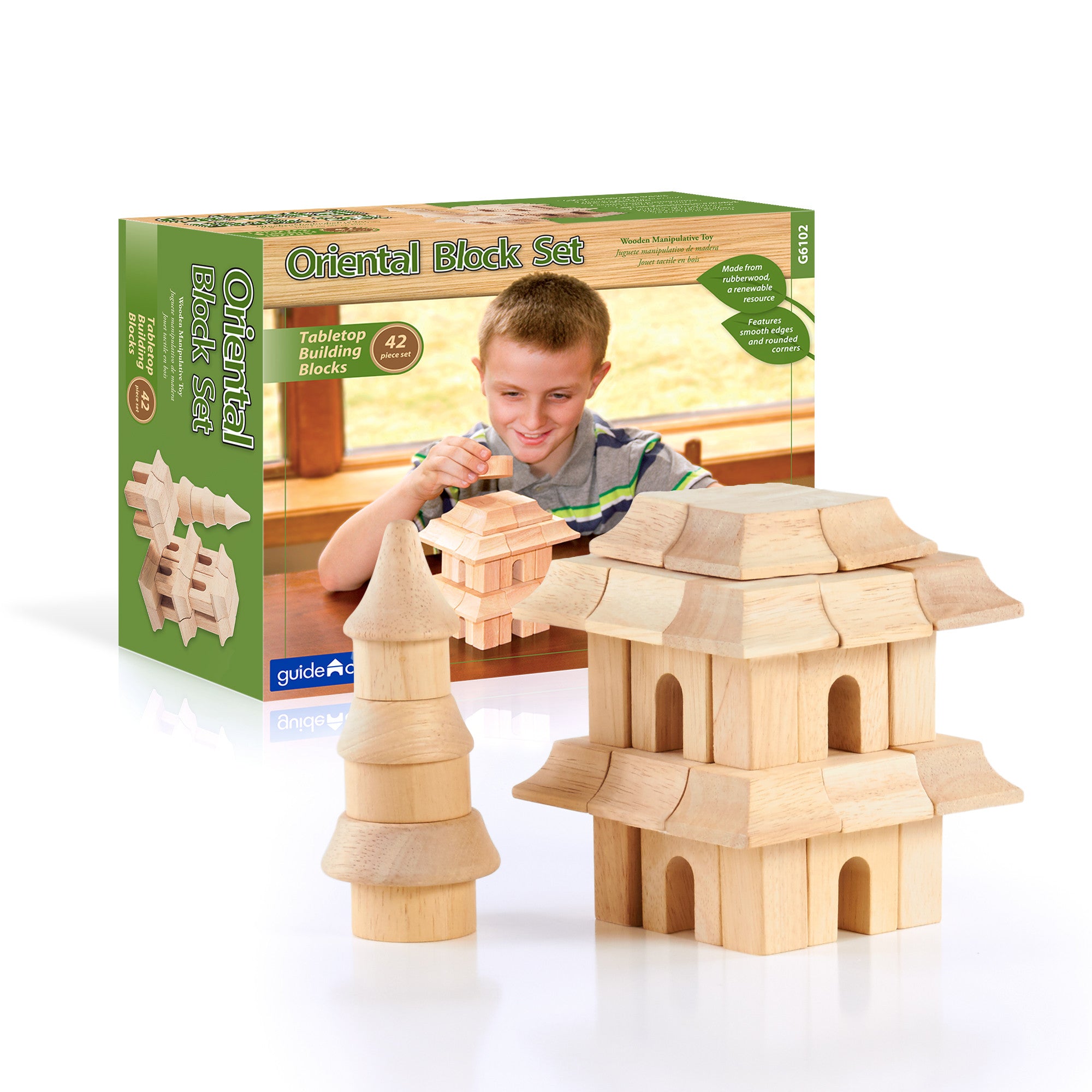 Guidecraft Oriental Block 42 Pieces Set  G6102
