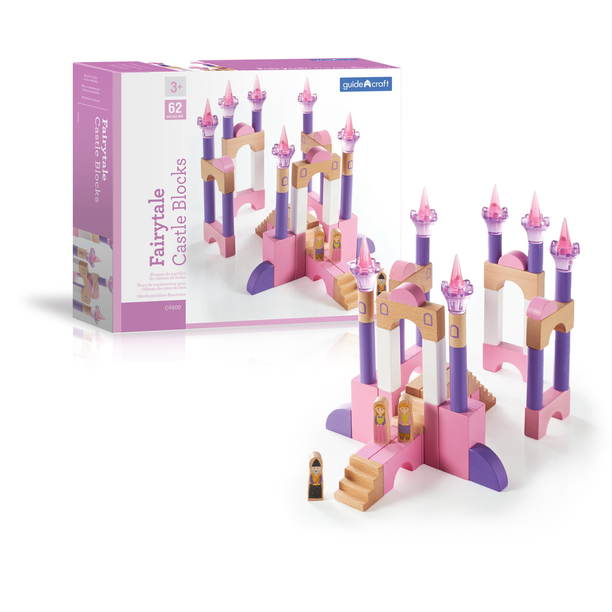 Guidecraft Fairytale Castle Blocks 62 Pieces G9800