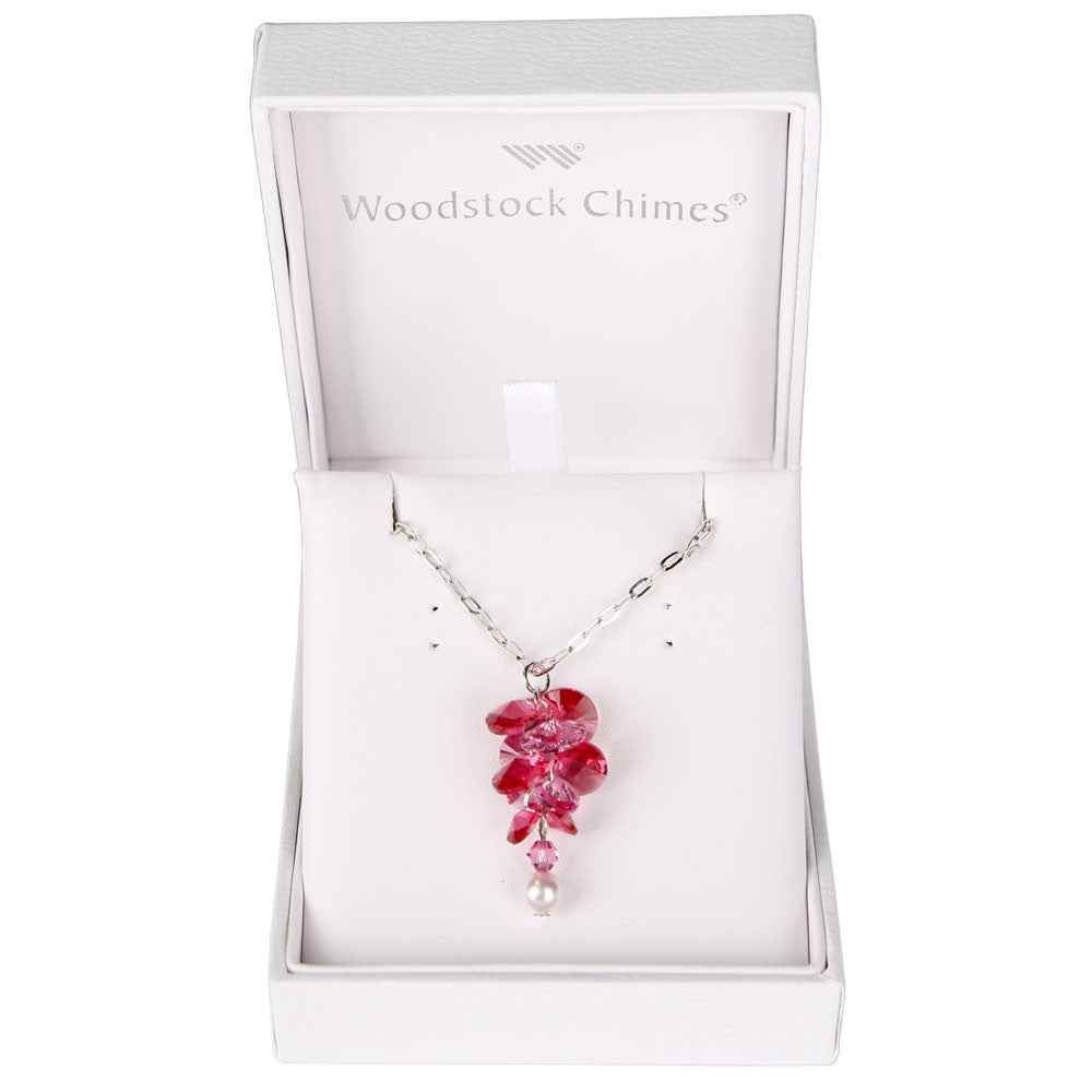 Woodstock Garden Reflections - Pink Rose Necklace GARN