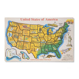 USA Map 45pc Wood Puzzle, jigsaw puzzles