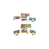Vehicles and Construction Wood Puzzle 96pc