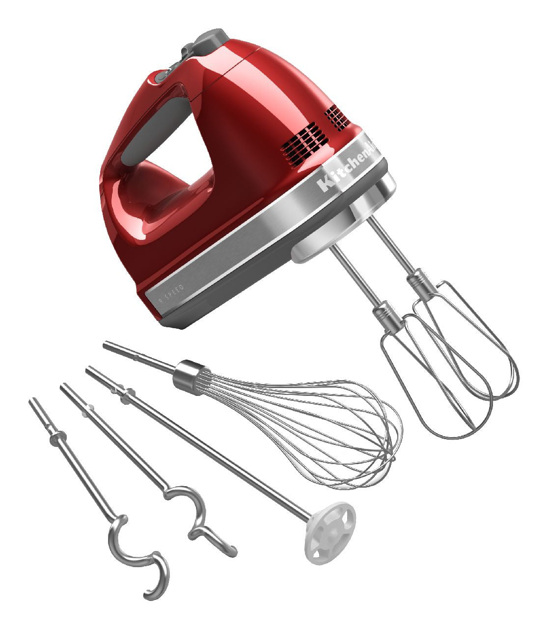 Kitchenaid 9-Speed Digital Hand Mixer - Candy Apple KHM926CA