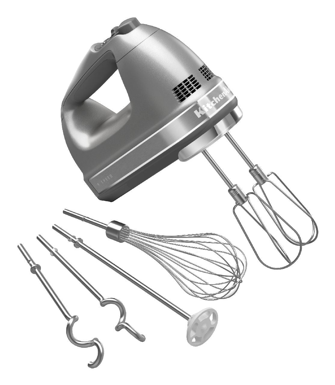 Kitchenaid 9-Speed Digital Hand Mixer - Contour Silver KHM926CU
