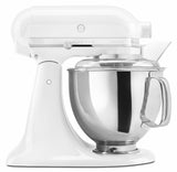 Kitchenaid 5 Qt. Artisan Series with Pouring Shield - White on White KSM150PSWW