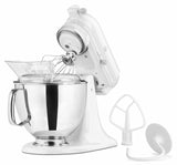 Kitchenaid 5 Qt. Artisan Series with Pouring Shield - White on White KSM150PSWW