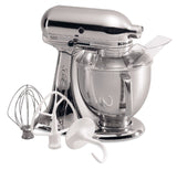 Kitchenaid 5 Qt. Custom Metallic Series with Pouring Shield - Chrome KSM152PSCR