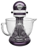 Kitchenaid 5 Qt. Artisan Design Series with Glass Bowl - Plumberry KSM155GBPB