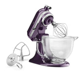 Kitchenaid 5 Qt. Artisan Design Series with Glass Bowl - Plumberry KSM155GBPB