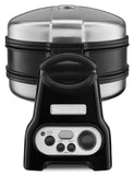KitchenAid Waffle Baker with CeramaShield Nonstick Coating - Onyx Black KWB110OB