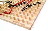 Viahart Rubber Road Rubber Band Wooden Board Game And Pegboard