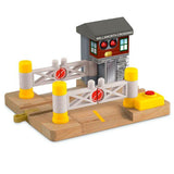 Fisher Price Thomas & Friends Wooden Railway, Deluxe Railroad Crossing Signal - Battery Operated Y4499