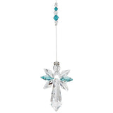 Woodstock Crystal Guardian Angel - Large, Blue Zircon CALBZ