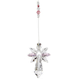 Woodstock Crystal Guardian Angel - Large, Rose CALRO
