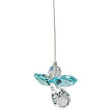 Crystal Guardian Angel - Blue Zircon