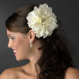 Elegant Rhinestone Jeweled Royal Gerber Flower Hair Clip - Clip 417