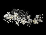 Elegant Bridal Pearl Hair Comb Accent Comb 039